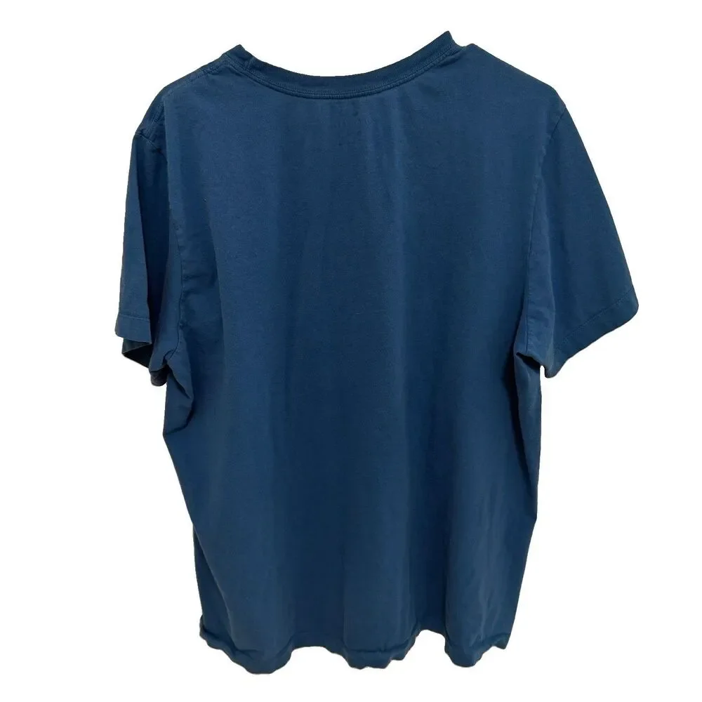 Nike T Shirt Men's XL Blue Swoosh Logo Classic Fit Soft Stretch Athletic Tee